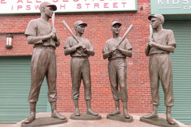 Estátua ídolos Red Sox baseball