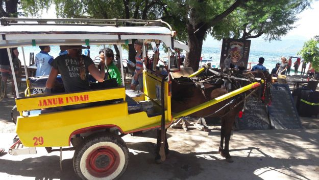 Charrete em Gili Trawangan