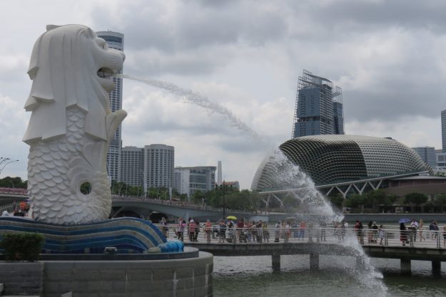 merlion estatua singapura