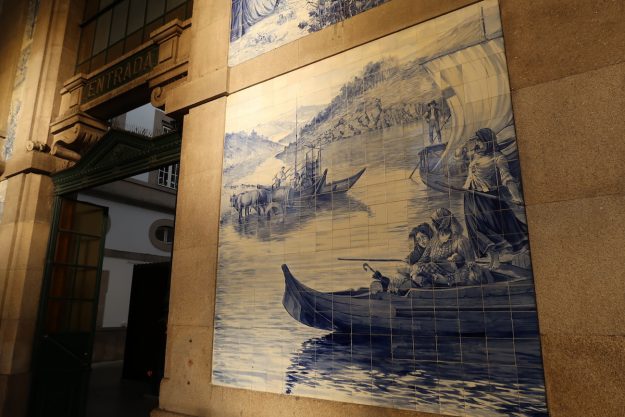 Azulejo da estação São Bento
