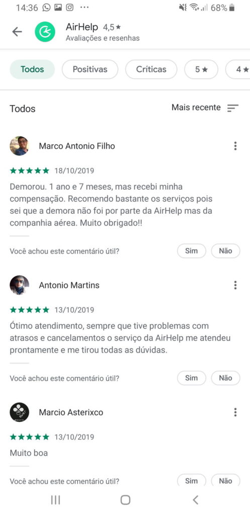 Airhelp é confiável reviews app android