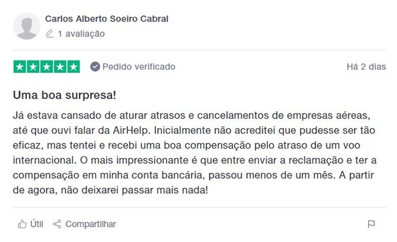 airhelp é confiável reputação trustpilot avaliação 2