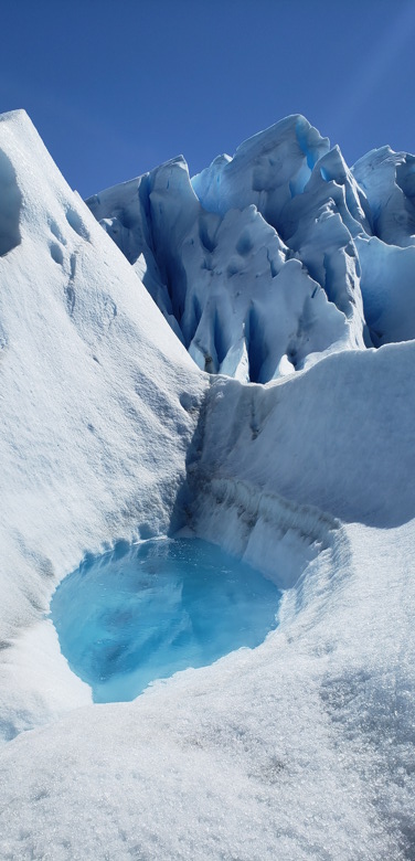 poca água glaciar Perito Moreno